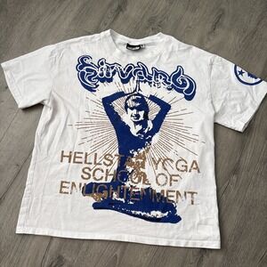 Hellstar T Shirt "Hellstar Yoga School Of Enlightenment" Size Large graphic tee